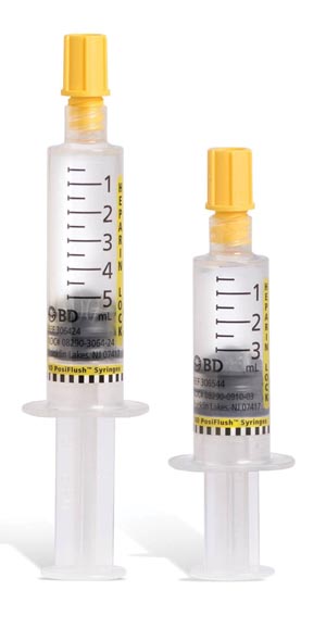 Heparin Lock Flush Syringe, 100 Units/mL, 5mL (RX-306424)
