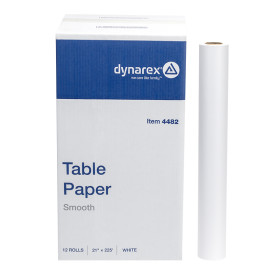 Exam Table Paper, 21" x 225 ft, White, Smooth, 12/cs (4482)