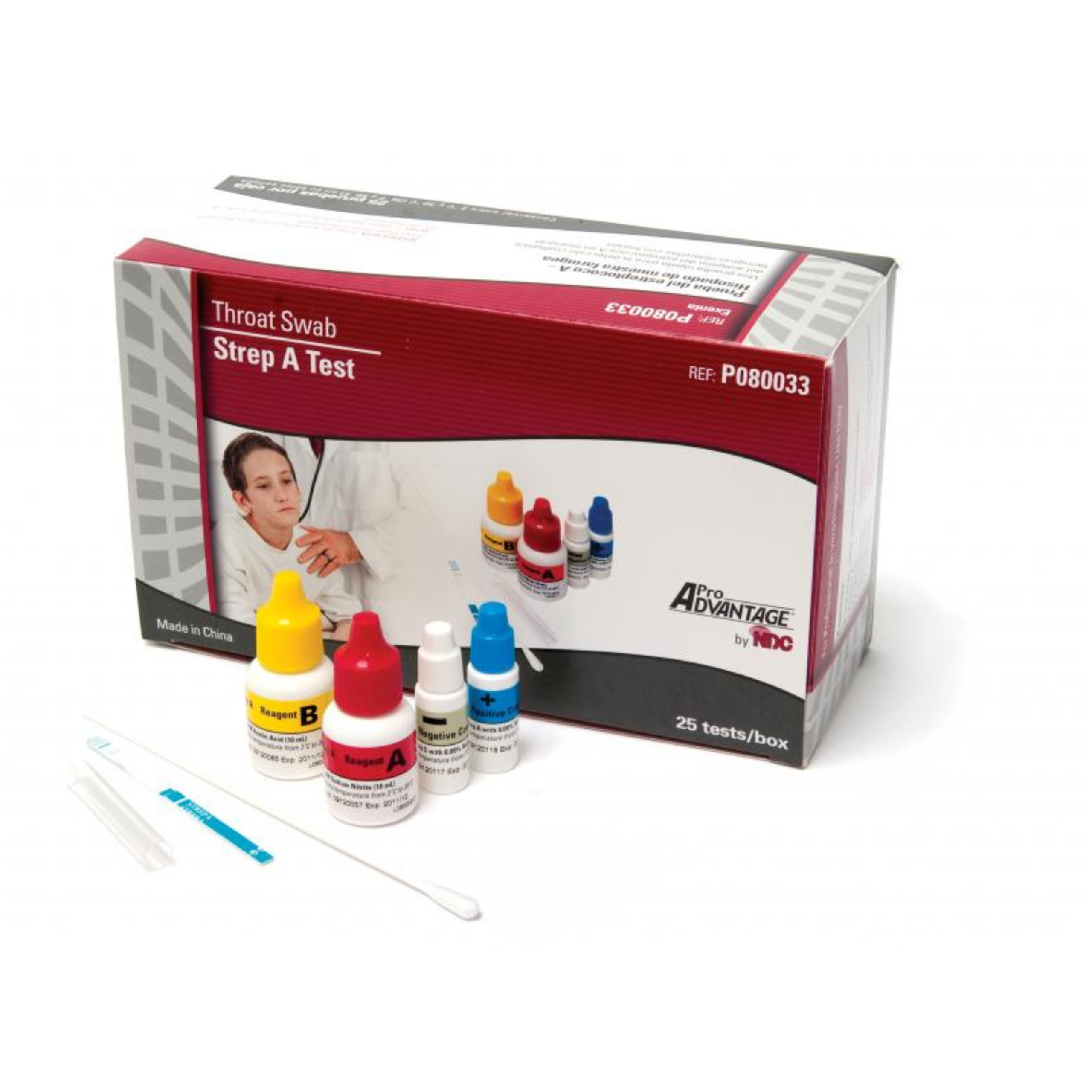 Strep A Test Strips, CLIA Waived (P080033)