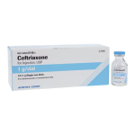 eftriaxone Sodium Injection 1gm/vl Powder SDV 10/Bx (RX-1336436)