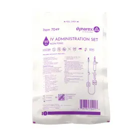 IV Administration Set - 20 Drop w/ Regulator, 92", 1 Injection Site w/ .02 M (7049)