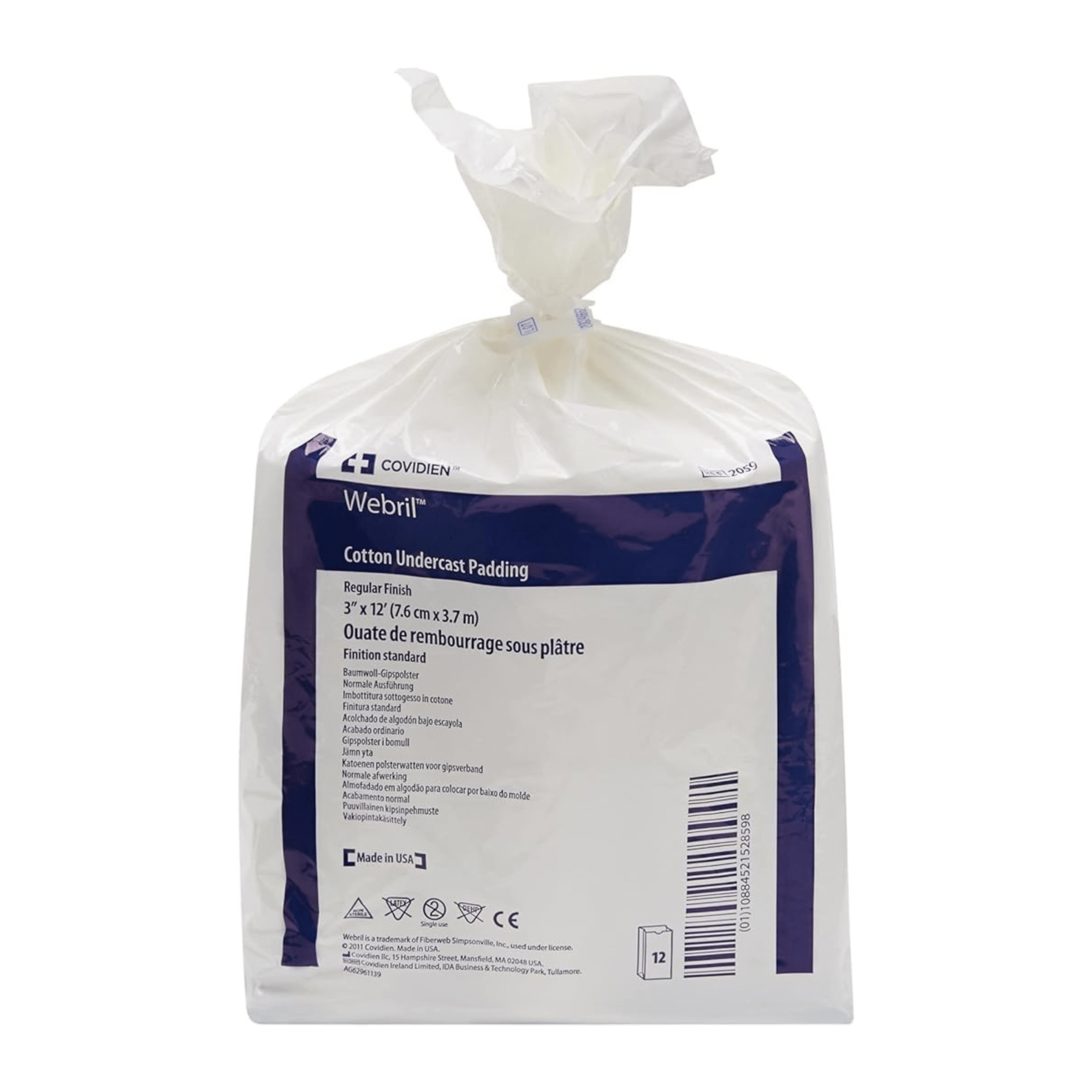 Undercast Padding, Cotton, Non-Sterile, 3" x 4 yds (2059)