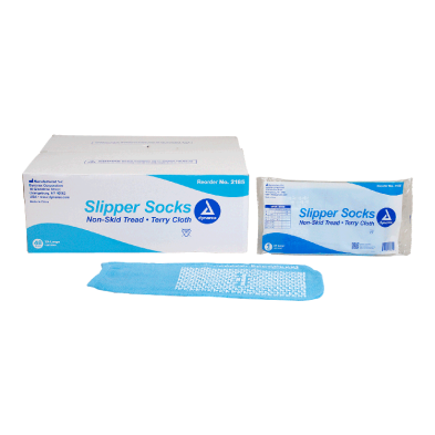 Slipper Socks, 3X-Large, Light Blue, 1/pr (2185)