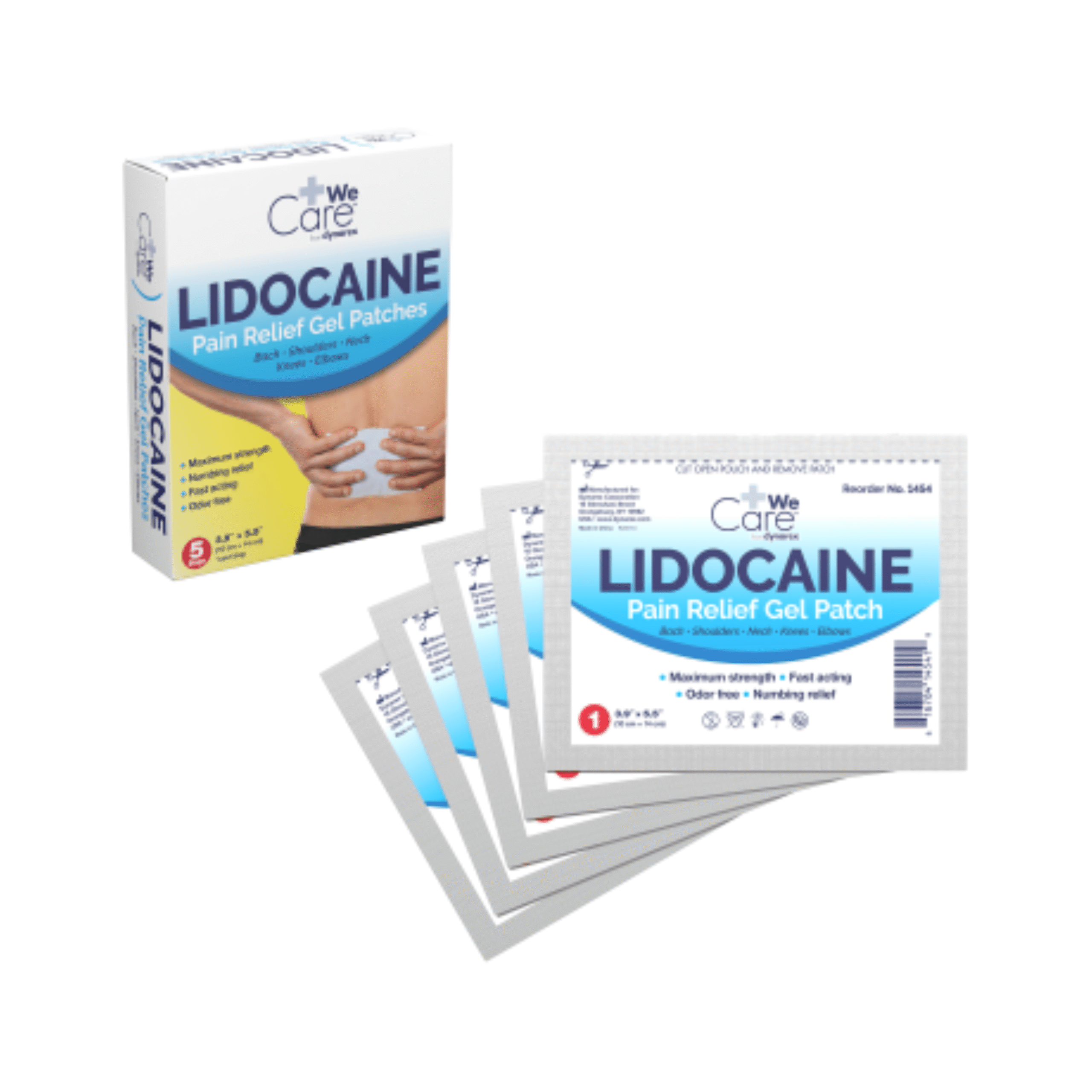 Lidocaine Pain Relief Gel-Patch, 10 cm x 14 cm (1454)