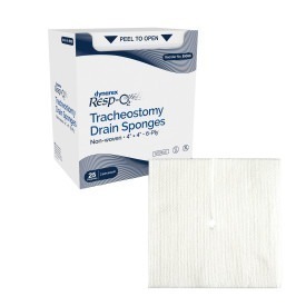 Tracheostomy Drain Sponges, Non-Woven, 4" x 4" 6 Ply (35050) - Box