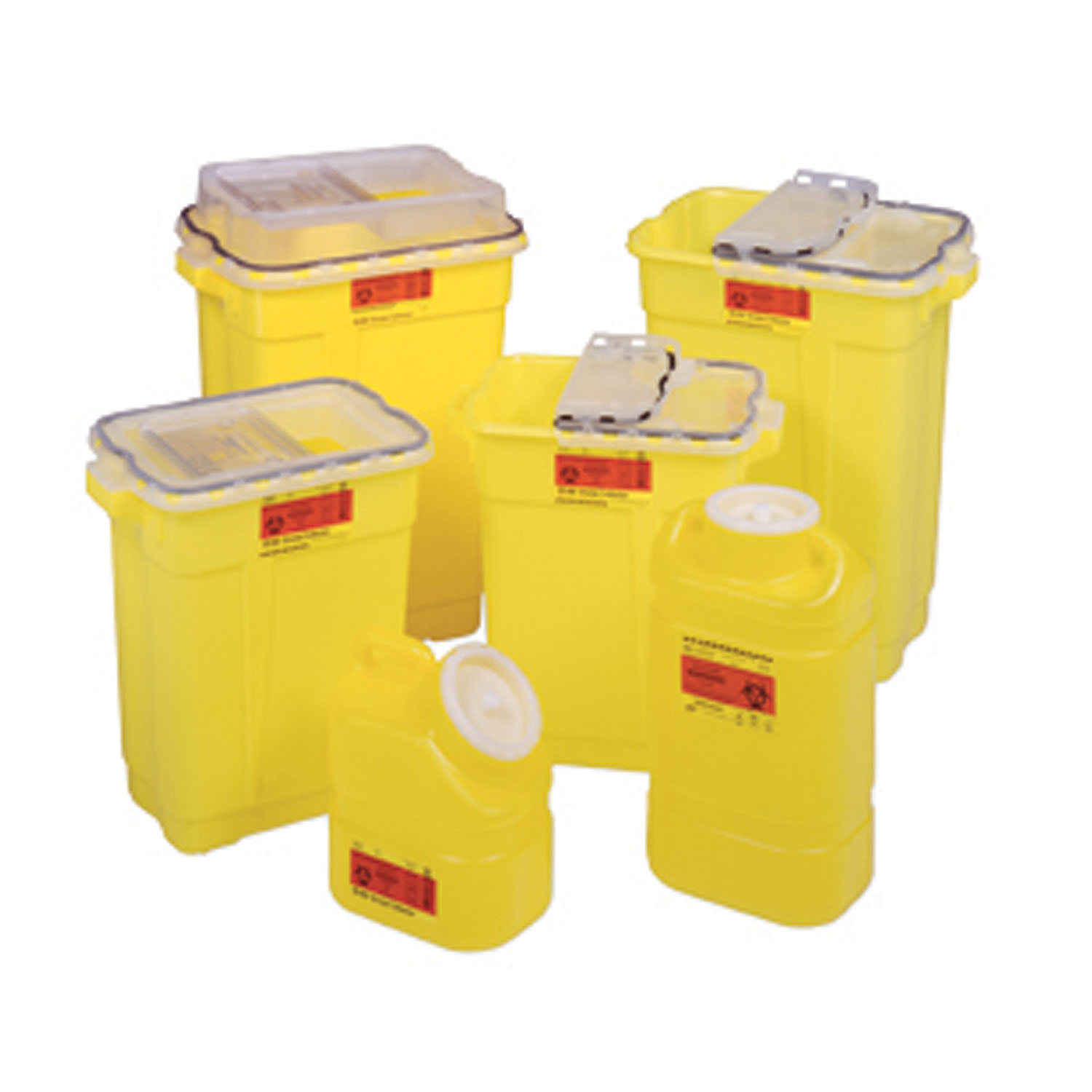 Sharps Collector, 9 Gallon, Slide Top Gasketed, Yellow (not autoclavable), Each (305604)