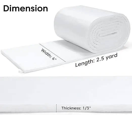 Adhesive Felt Roll, 1/8" Thick, 6" x2.5yd (B0CDVZ3NVQ)